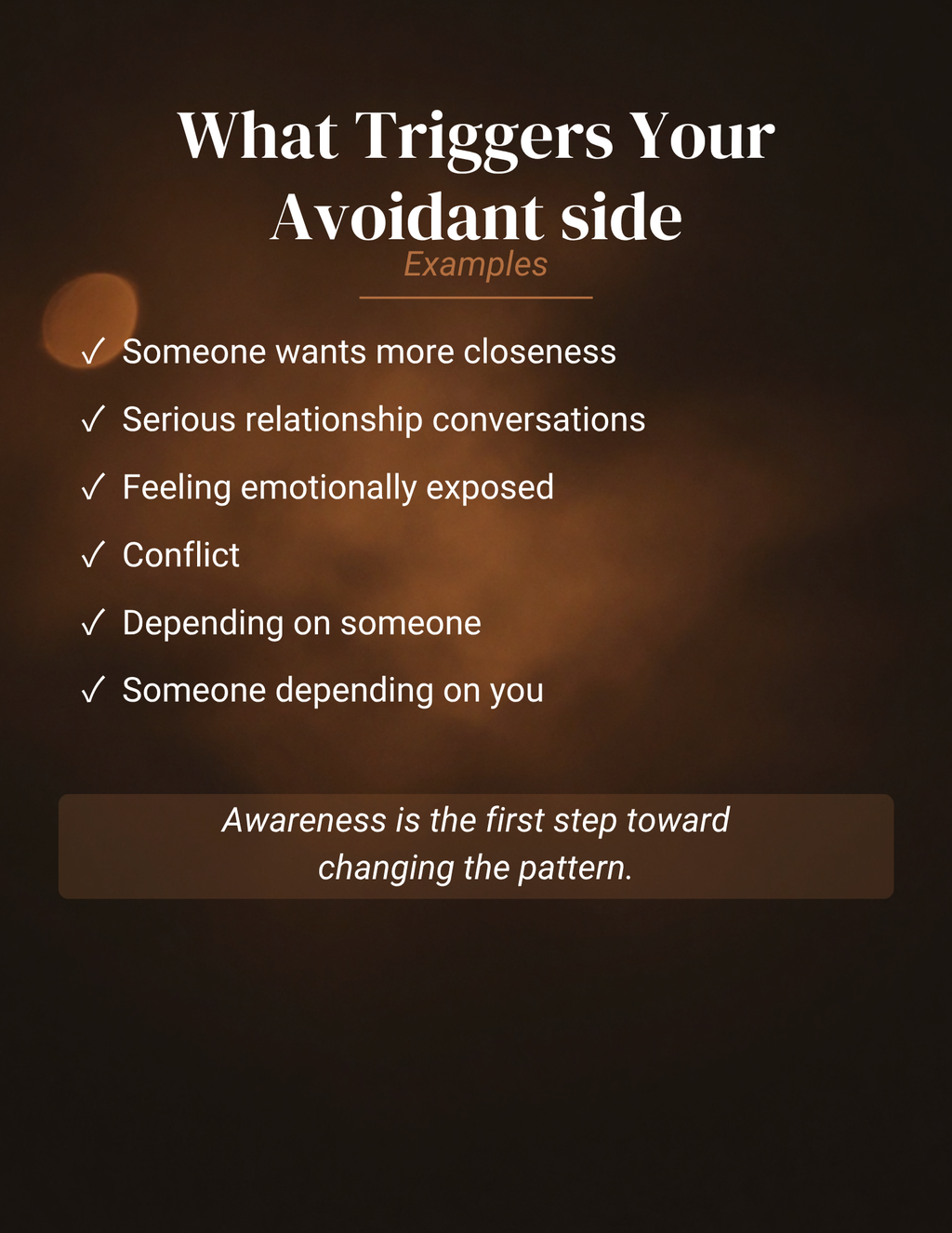 Avoidant Attachment Reset
